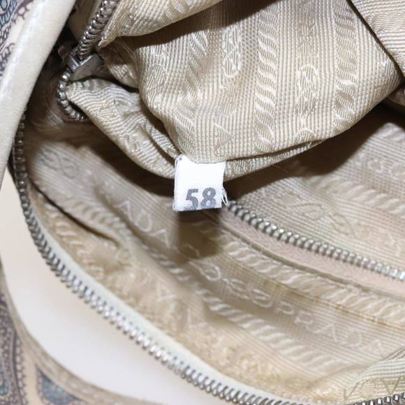 PRADA Shoulder Bag Nylon Beige Auth 81181 - Picture 12 of 16